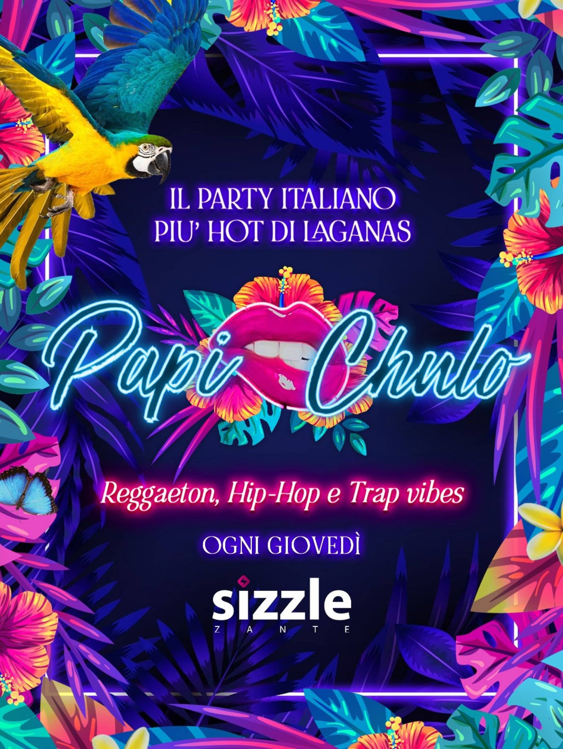 Papi Chulo · Sizzle Club – official poster